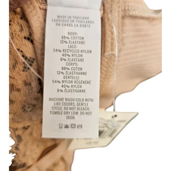 NWT Online By Aerie Ribbed Lace Trim Bralette Women Size XS Feminine Layering - Picture 7 of 7